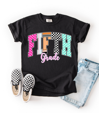 Fifth Grade YOUTH Grade School Graphic Tee
