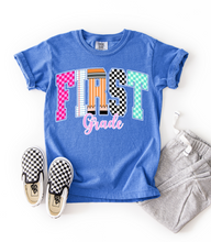 Load image into Gallery viewer, First Grade YOUTH Grade School Graphic Tee