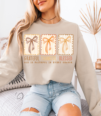 Grateful Thankful Blessed Sweatshirt