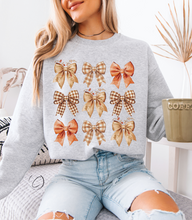 Load image into Gallery viewer, Fall Coquette Bows Sweatshirt