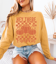 Load image into Gallery viewer, Hey There Pumpkin Long Sleeve Graphic Tee