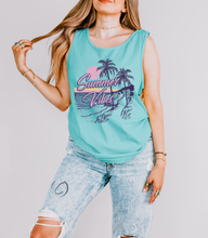 Load image into Gallery viewer, Retro Summer Vibes Graphic Tank Top
