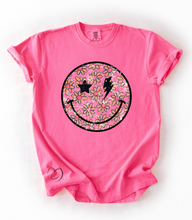 Load image into Gallery viewer, Boho Floral Smile Graphic Tee