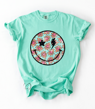 Load image into Gallery viewer, Boho Floral Smile Graphic Tee