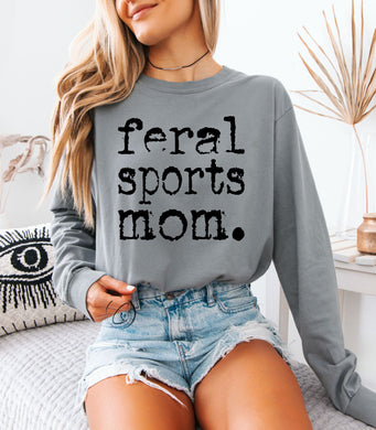 Feral Sports Mom Long Sleeve Graphic Tee