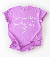 Load image into Gallery viewer, Love You Summer Night Graphic Tee