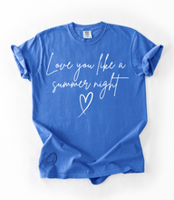 Load image into Gallery viewer, Love You Summer Night Graphic Tee