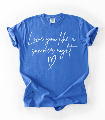Love You Summer Night Graphic Tee