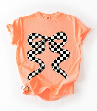 Check Coquette Bow Graphic Tee