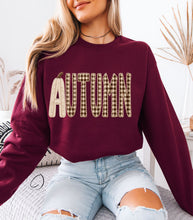 Load image into Gallery viewer, Faux Stitch Checkered Autumn Sweatshirt