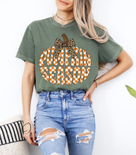 Load image into Gallery viewer, Checkered Pumpkin Season Graphic Tee