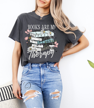 Load image into Gallery viewer, Books Are My Therapy Graphic Tee