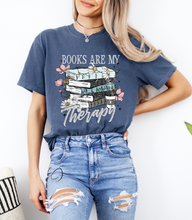 Load image into Gallery viewer, Books Are My Therapy Graphic Tee