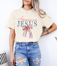 Load image into Gallery viewer, American Needs Jesus Graphic Tee