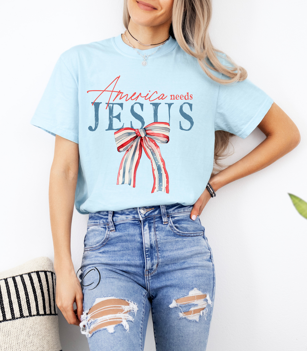 American Needs Jesus Graphic Tee
