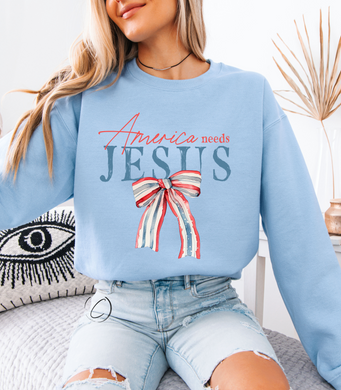 American Needs Jesus Sweatshirt