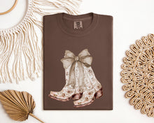Load image into Gallery viewer, Coquette Bow &amp; Boots Graphic Tee