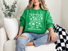 Load image into Gallery viewer, Coquette Shamrock Bow Sweatshirt