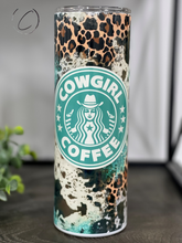 Load image into Gallery viewer, Cowgirl Coffee 20oz Skinny Tumbler