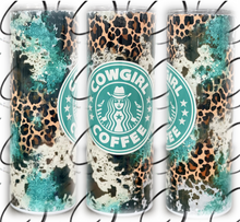 Load image into Gallery viewer, Cowgirl Coffee 20oz Skinny Tumbler