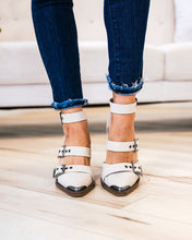 Load image into Gallery viewer, Irina Buckle Heel in Cream
