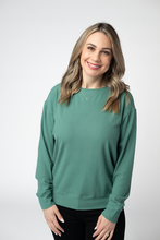 Load image into Gallery viewer, Corrine Ribbed Pullover Top - Fern