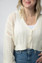 Load image into Gallery viewer, Callie Cropped Cardigan - Ivory