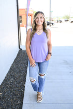 Load image into Gallery viewer, Vera V Neck Tank - Lavender