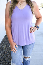 Load image into Gallery viewer, Vera V Neck Tank - Lavender
