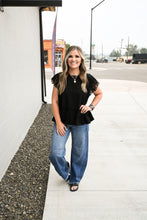Load image into Gallery viewer, Sunny Days Lace Peplum Top