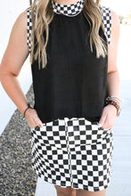 Load image into Gallery viewer, Checkmate Ribbed Tank- Black