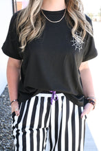 Load image into Gallery viewer, Rhinestone Web Tee