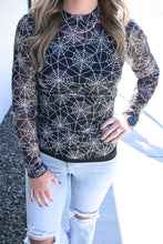 Load image into Gallery viewer, Kate Mesh Top- Spider Webs