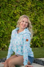 Load image into Gallery viewer, Michelle Mae Fullzip Hoodie - Aqua Palm