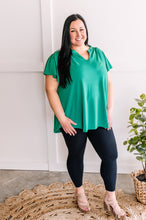 Load image into Gallery viewer, Flowy Gabby Style Top In Solid Jade