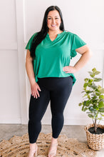 Load image into Gallery viewer, Flowy Gabby Style Top In Solid Jade