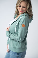 Load image into Gallery viewer, Michelle Mae Fullzip Hoodie - Sage