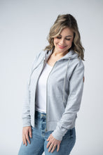 Load image into Gallery viewer, Michelle Mae Fullzip Hoodie - Light Grey