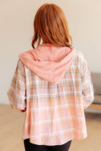 Load image into Gallery viewer, Daylight Dip Dye Plaid Hooded Shacket