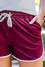 Load image into Gallery viewer, PREORDER- True Maroon Drawstring Everyday Shorts