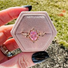 Load image into Gallery viewer, Jordin Sparkling Pink Rose Gold Ring