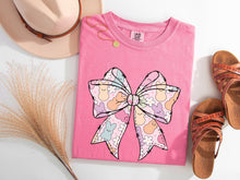 Load image into Gallery viewer, Easter Peeps Coquette Bow Graphic Tee
