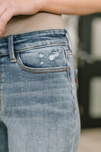 Load image into Gallery viewer, Elaine Mid Rise Boyfriend with Distress &amp; Cuff