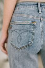 Load image into Gallery viewer, Elaine Mid Rise Boyfriend with Distress &amp; Cuff