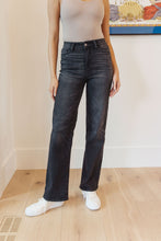 Load image into Gallery viewer, High Rise Classic Straight Judy Blue Jeans in Washed Black