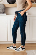 Load image into Gallery viewer, Pull On Denim Judy Blue Joggers in Dark Wash