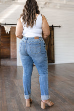 Load image into Gallery viewer, Elodie Mid Rise Distressed Boyfriend Judy Blue Jeans