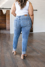 Load image into Gallery viewer, Elodie Mid Rise Distressed Boyfriend Judy Blue Jeans
