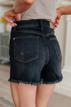 Load image into Gallery viewer, High Rise Control Top Fray Hem Judy Blue Shorts