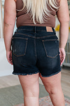 Load image into Gallery viewer, High Rise Control Top Fray Hem Judy Blue Shorts